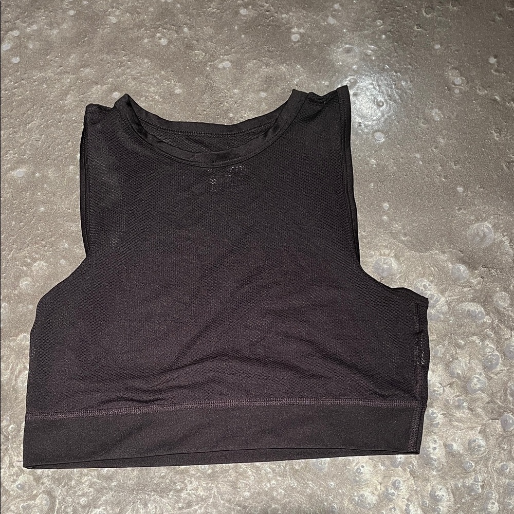 Nike Black Mesh Crop Top